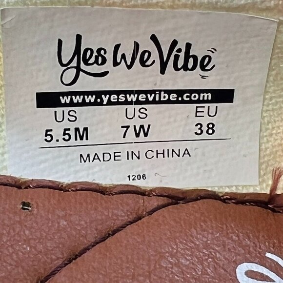 Yes We Vibe Womens Multicolor Low Top Peace Mandala  Size 5.5M Slip On Loafers - Picture 9 of 9